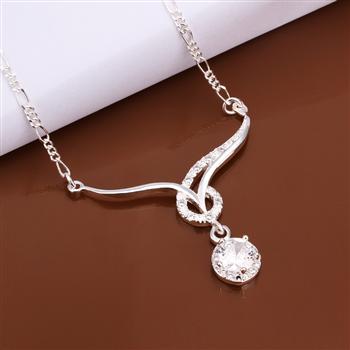 hot wholesale 925 silver fashion jewelry 2014 Twisted Line Bracelet women Necklace fashion